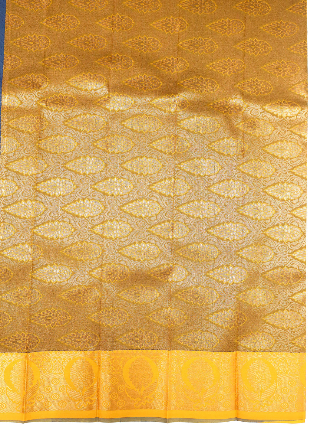 Varna - Ash Blue Tana Art Saree