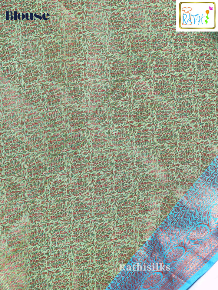 Aqua Green Art Silk Saree