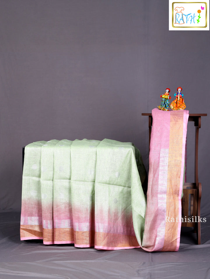 Chic Mint Green Saree