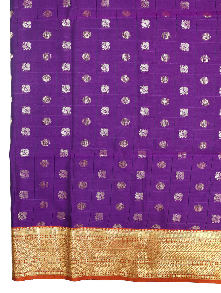 Indrani -Royal Purple Art Silk Saree