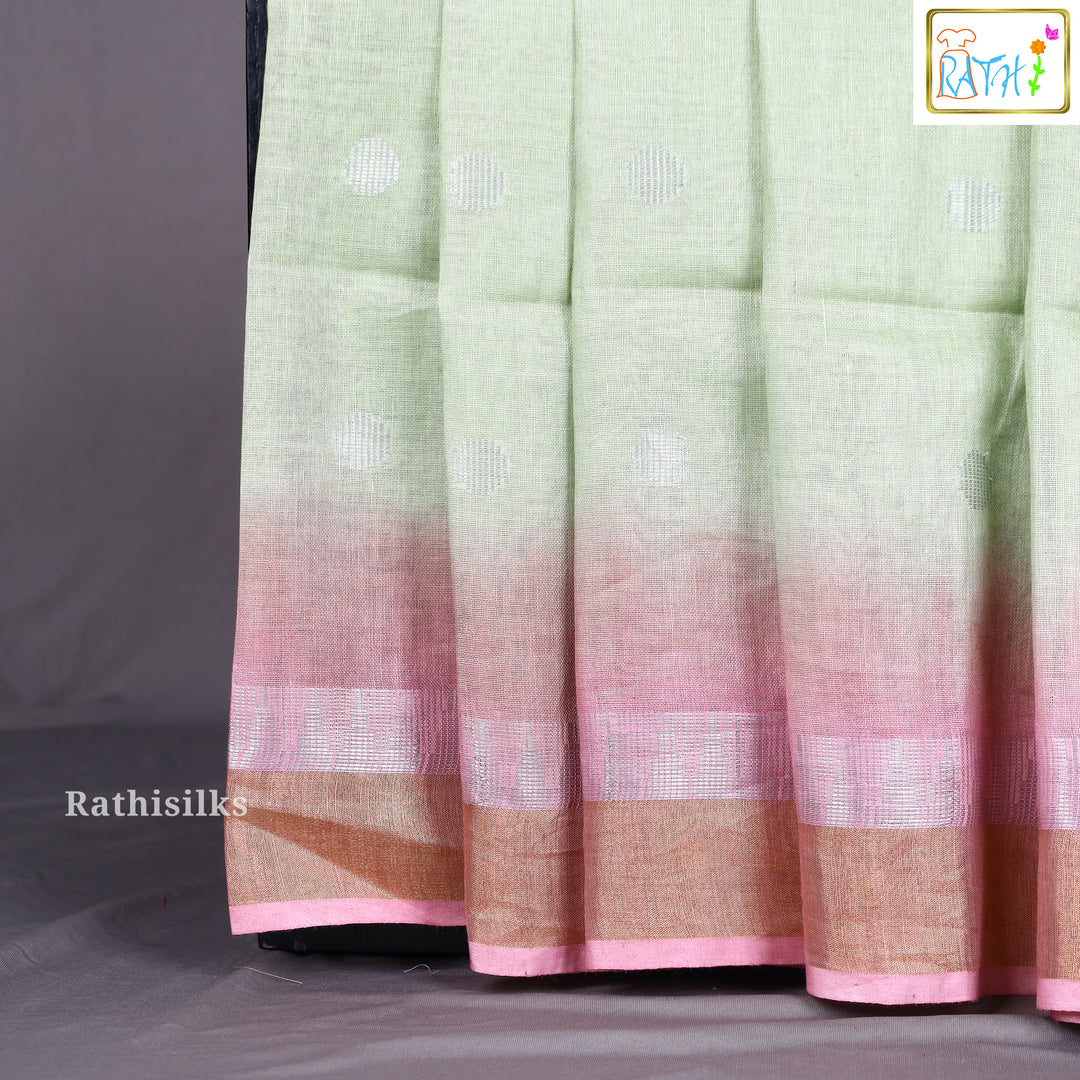 Chic Mint Green Saree