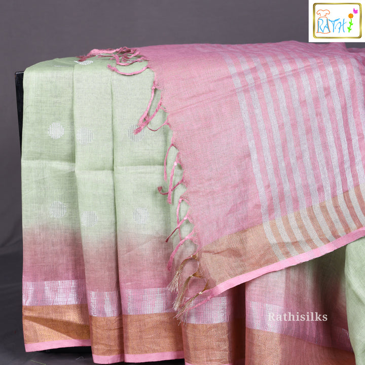 Chic Mint Green Saree