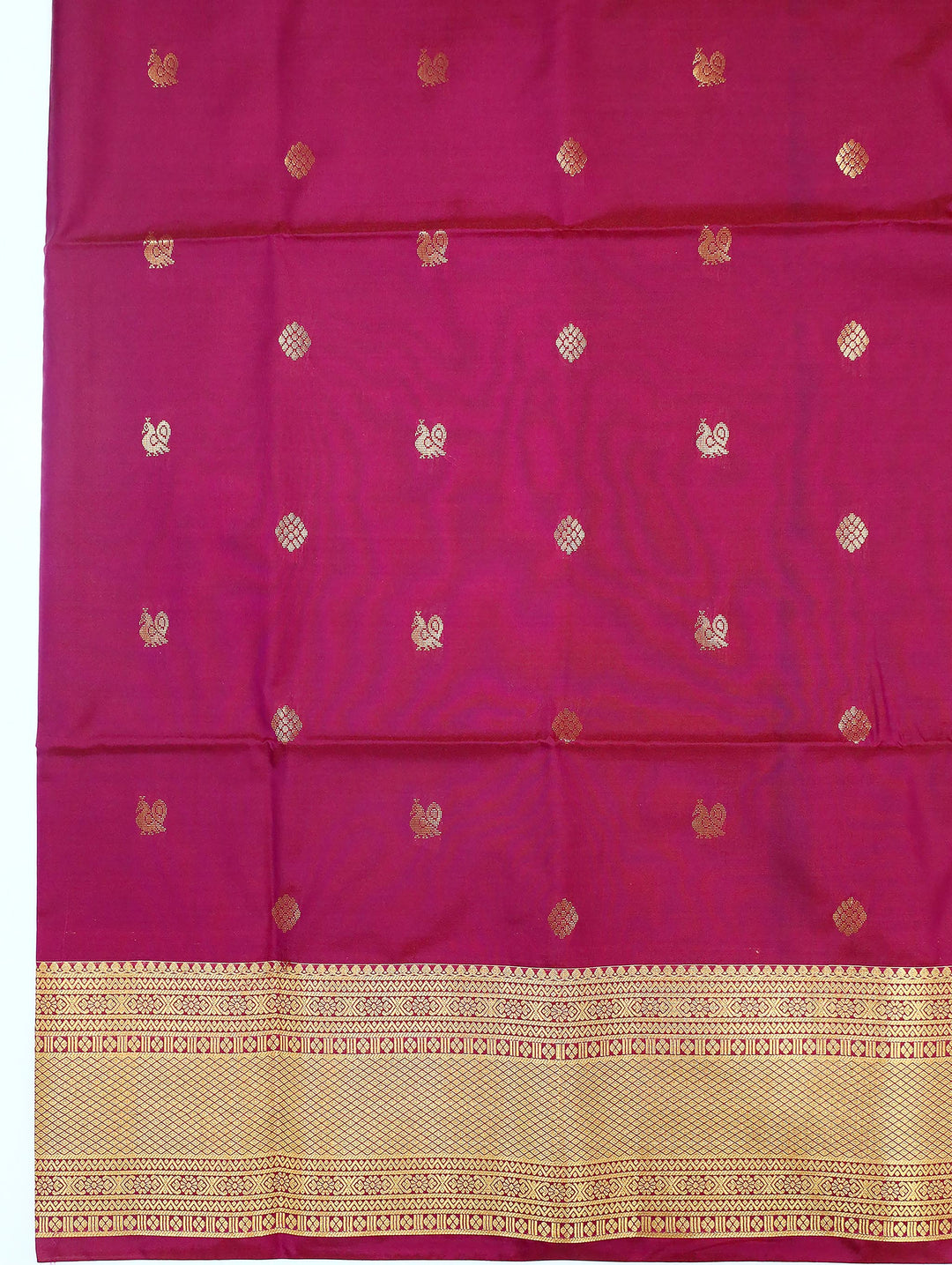 Manjula - Rich Plum Art Silk Saree