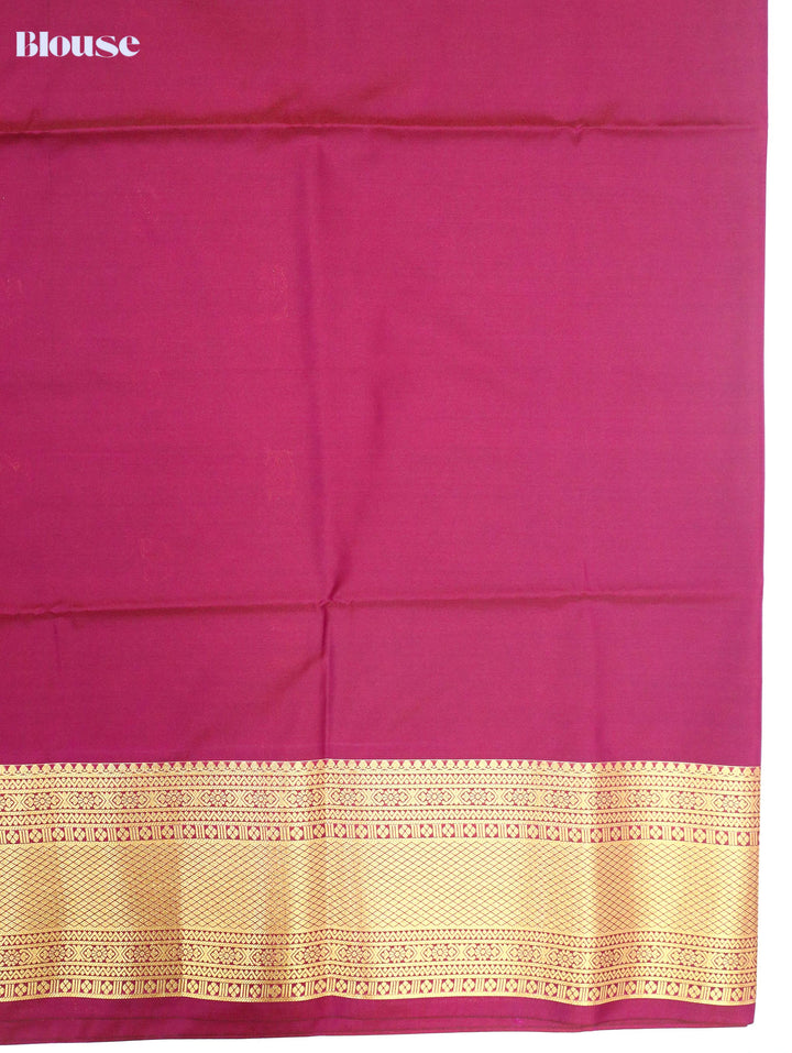 Manjula - Rich Plum Art Silk Saree