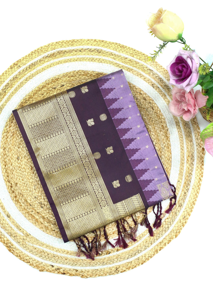 Kairari- Lavender Art Silk Saree