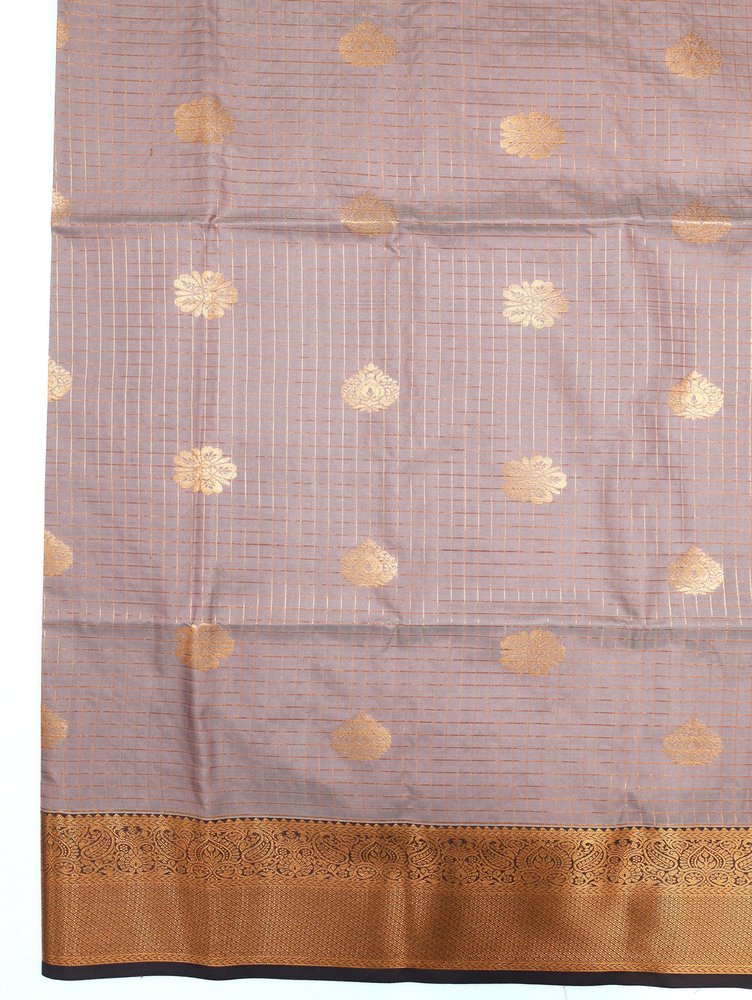 Mrinmayi- Rose Brown Art Silk Saree