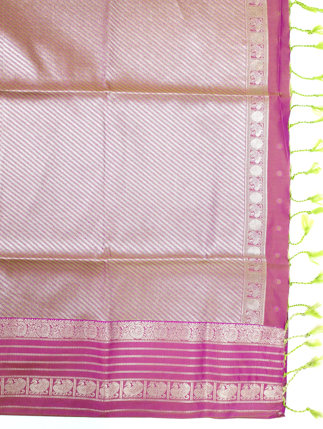 Vasundhara - Rani Pink Art Silk Saree