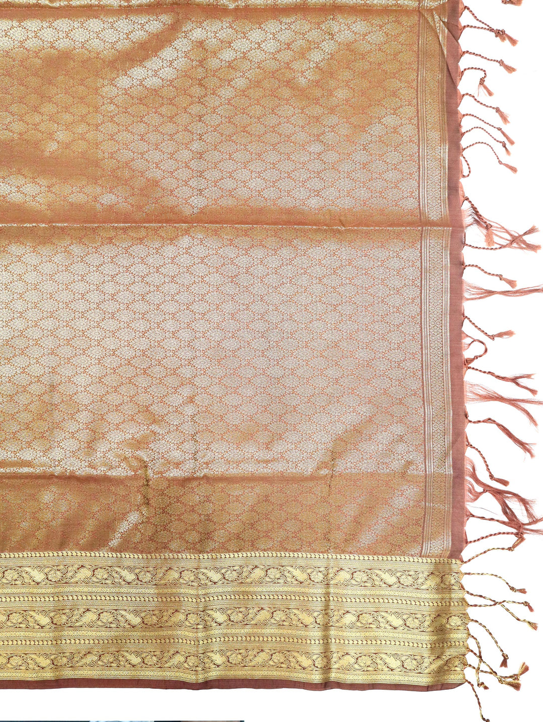 Dharani -Russet Red Art Silk Saree