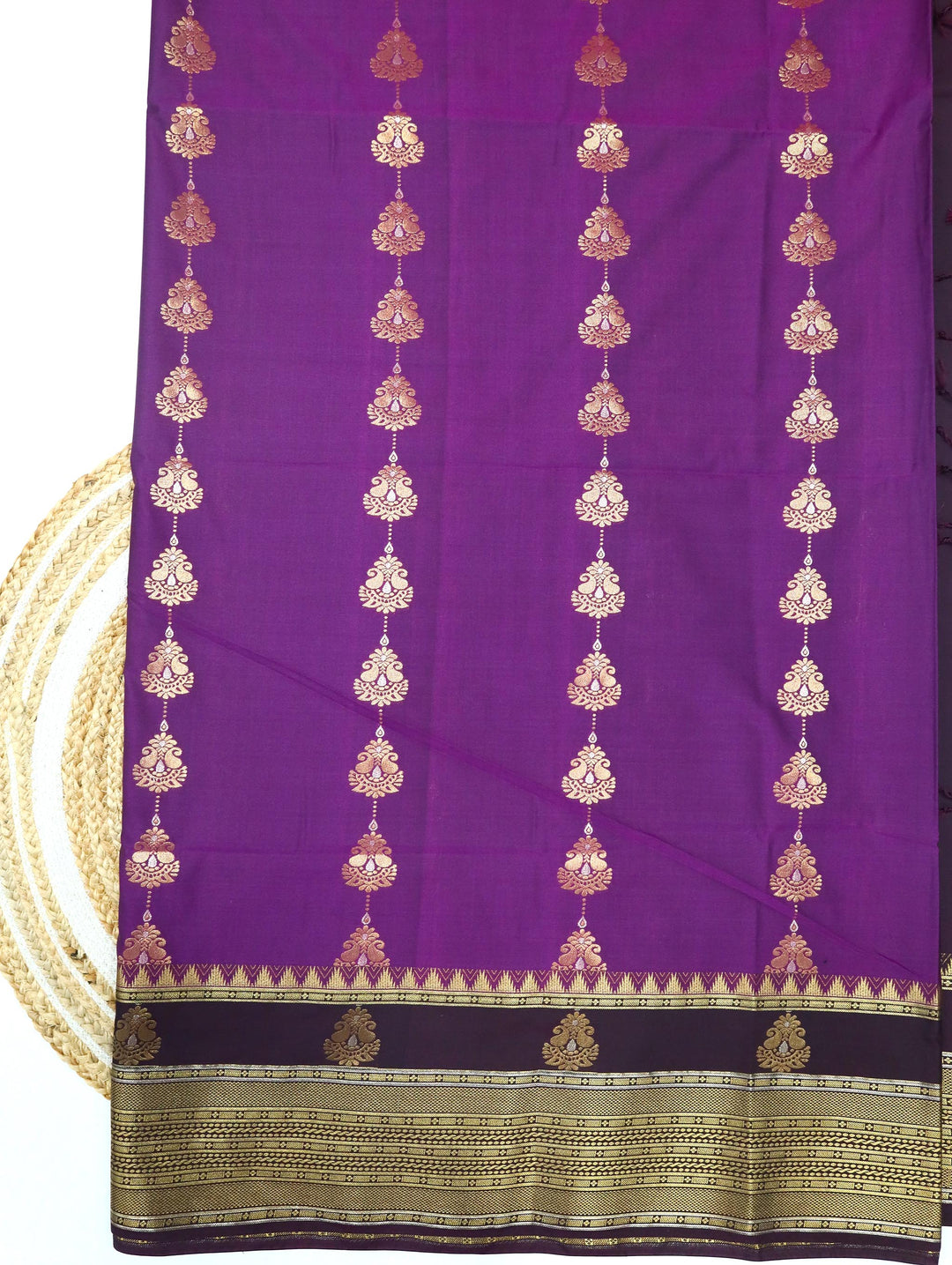 Devika - imperial Purple Art Silk Saree