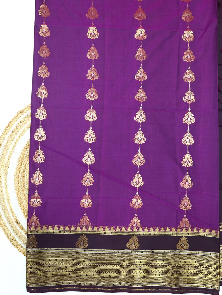Devika - imperial Purple Art Silk Saree