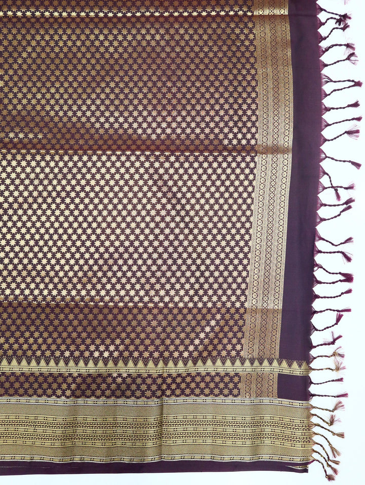 Devika - imperial Purple Art Silk Saree