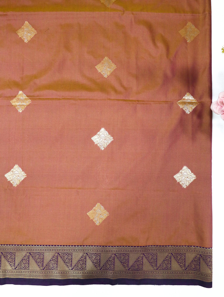Dvi Varnika - Dusty Terracotta Synthetic Saree