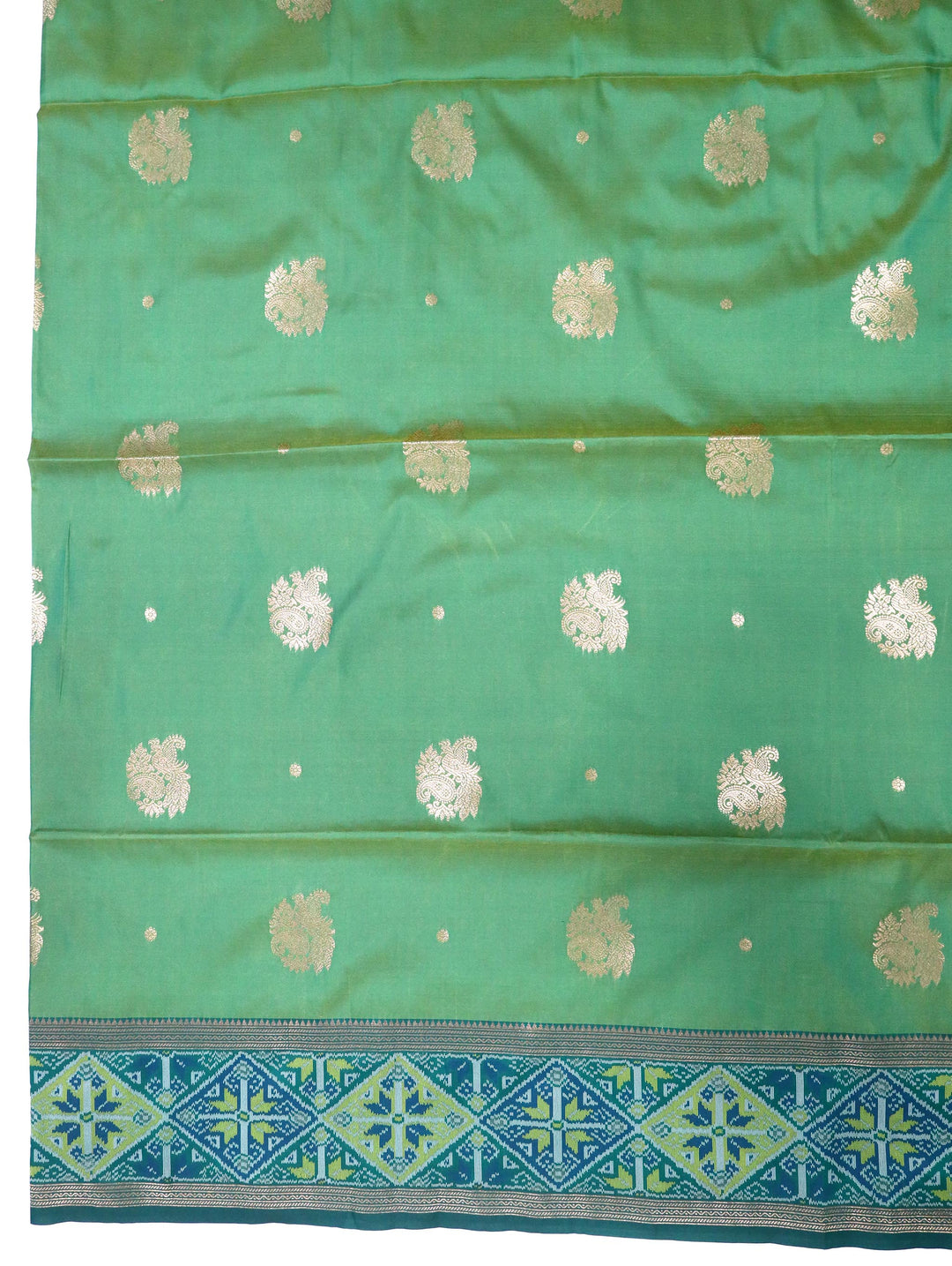 Nilaharita - Mint Green Synthetic Art Saree