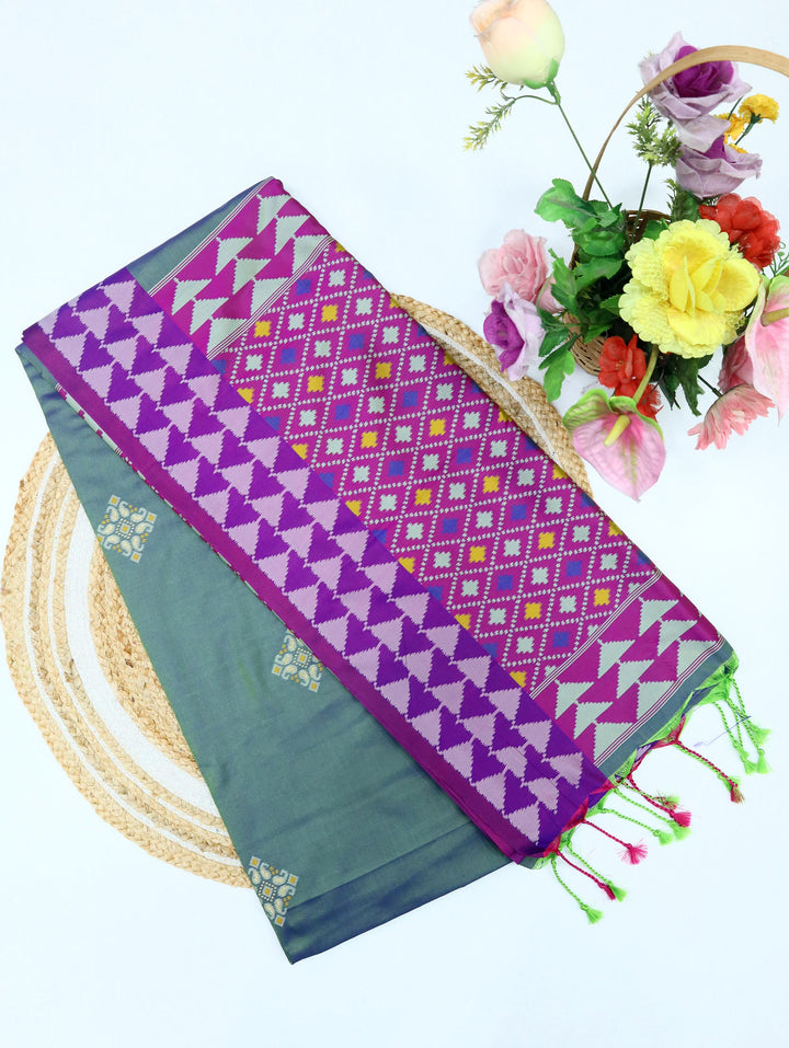 Citra - Teel green Synthetic Art Saree