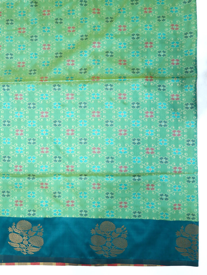 Vanashri - Emerald Synthetic Art Saree