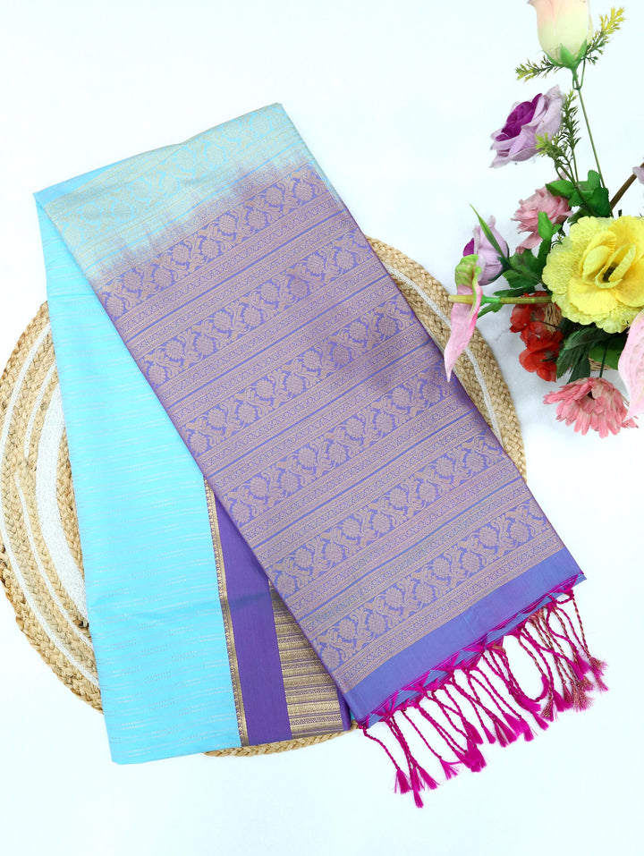 Sindhu — Aqua Blue Tana Art Silk Saree