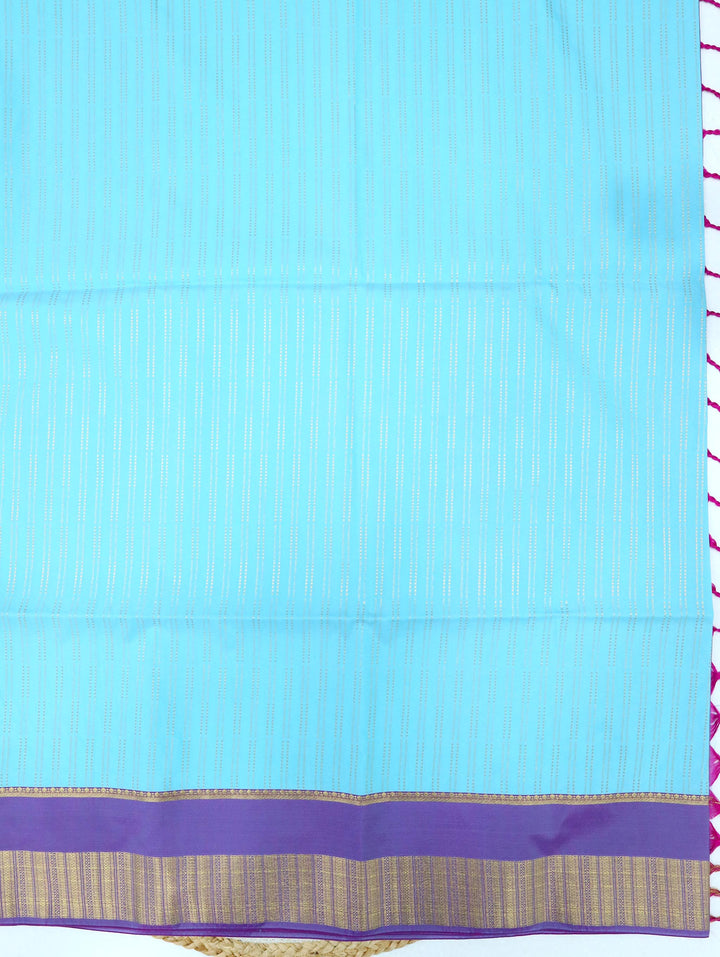 Sindhu — Aqua Blue Tana Art Silk Saree