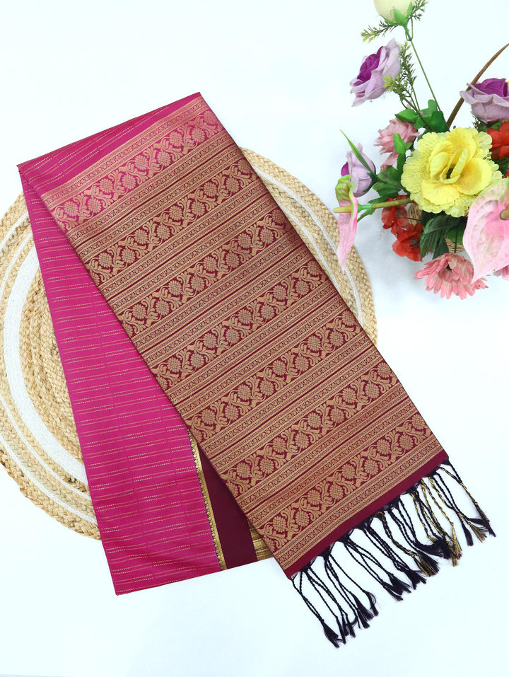 Sembaruthi — Rani Pink Tana Art Silk Saree