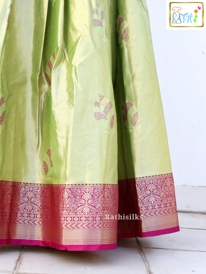 Art Silk Floor-Length Ethnic Gown