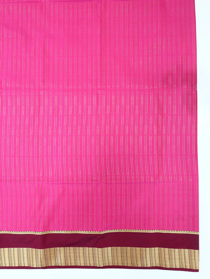 Sembaruthi — Rani Pink Tana Art Silk Saree