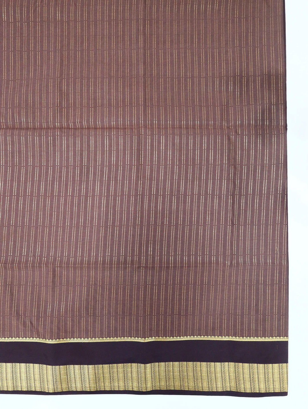 Bhuvana — Dark Brown Tana Art Silk Saree