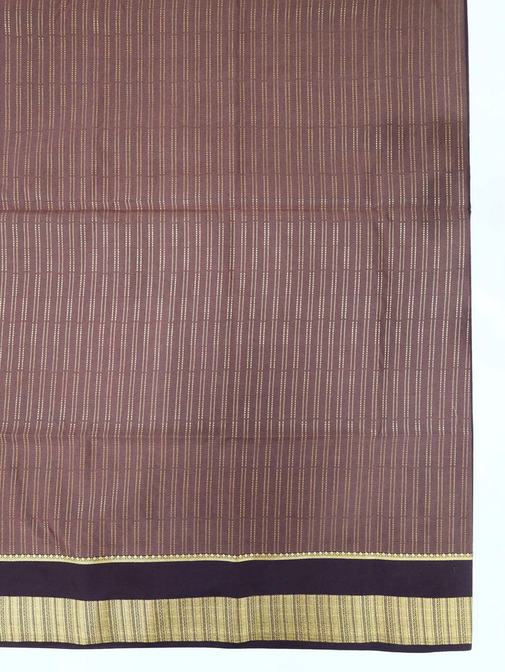 Bhuvana — Dark Brown Tana Art Silk Saree