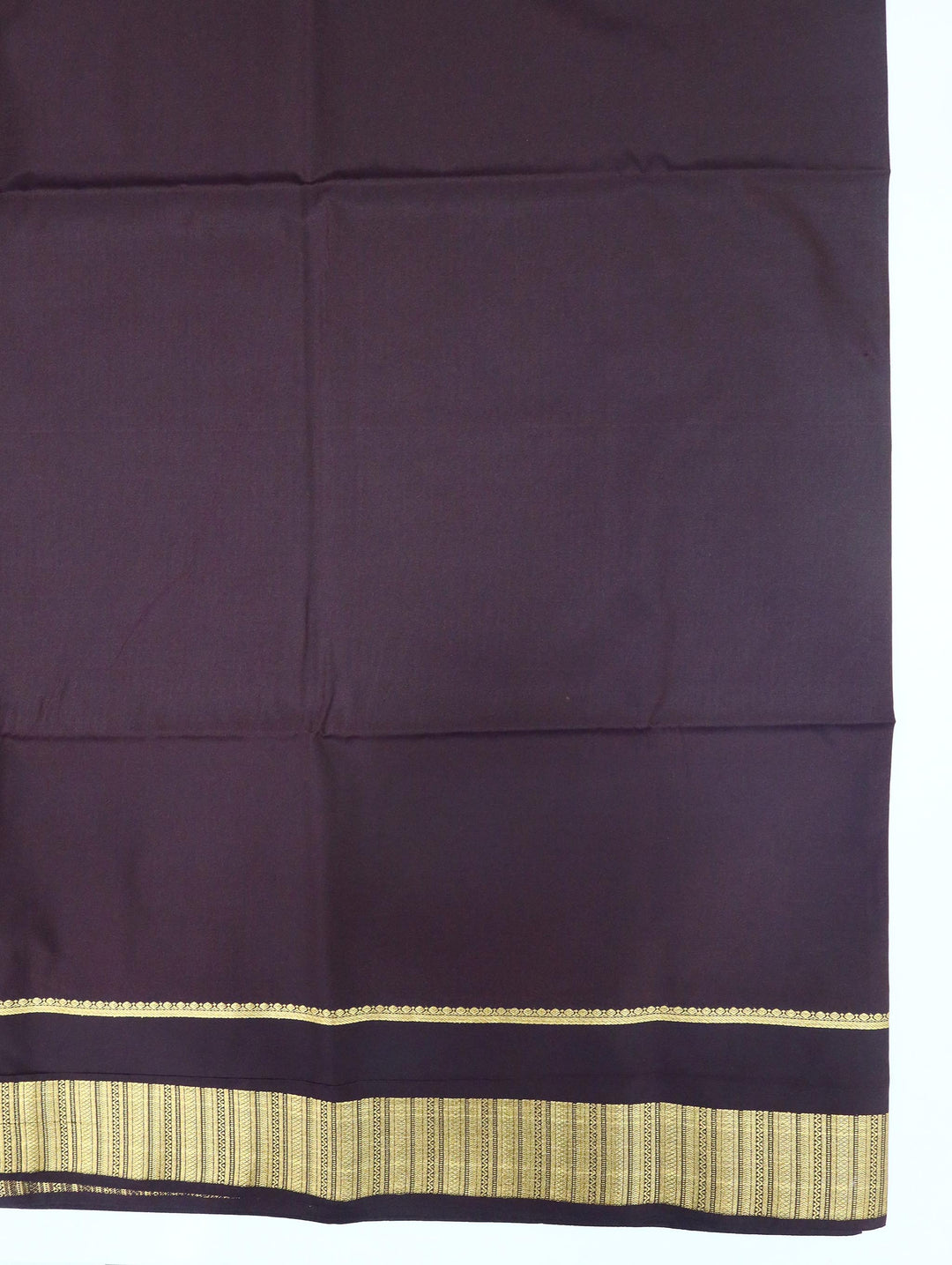 Bhuvana — Dark Brown Tana Art Silk Saree