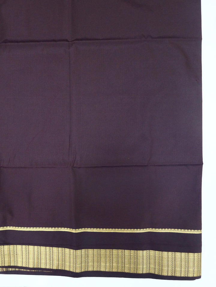 Bhuvana — Dark Brown Tana Art Silk Saree