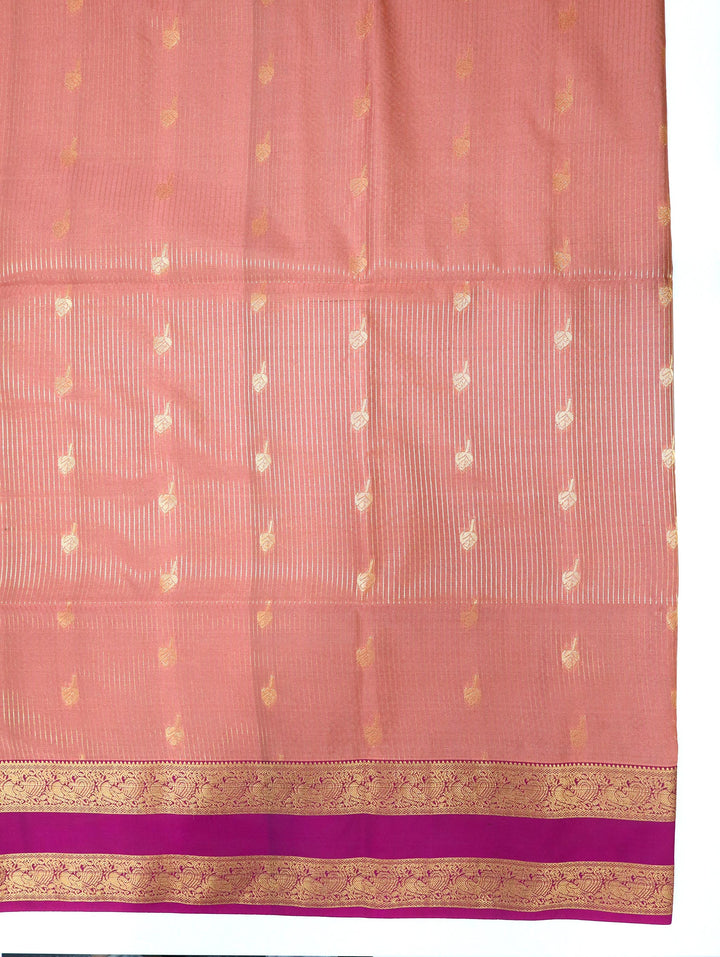 Madhumitha — Dusty Pink Tana Art Silk Saree