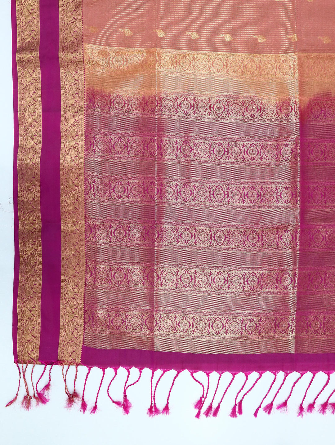 Madhumitha — Dusty Pink Tana Art Silk Saree