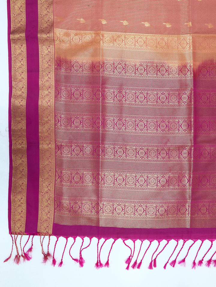 Madhumitha — Dusty Pink Tana Art Silk Saree