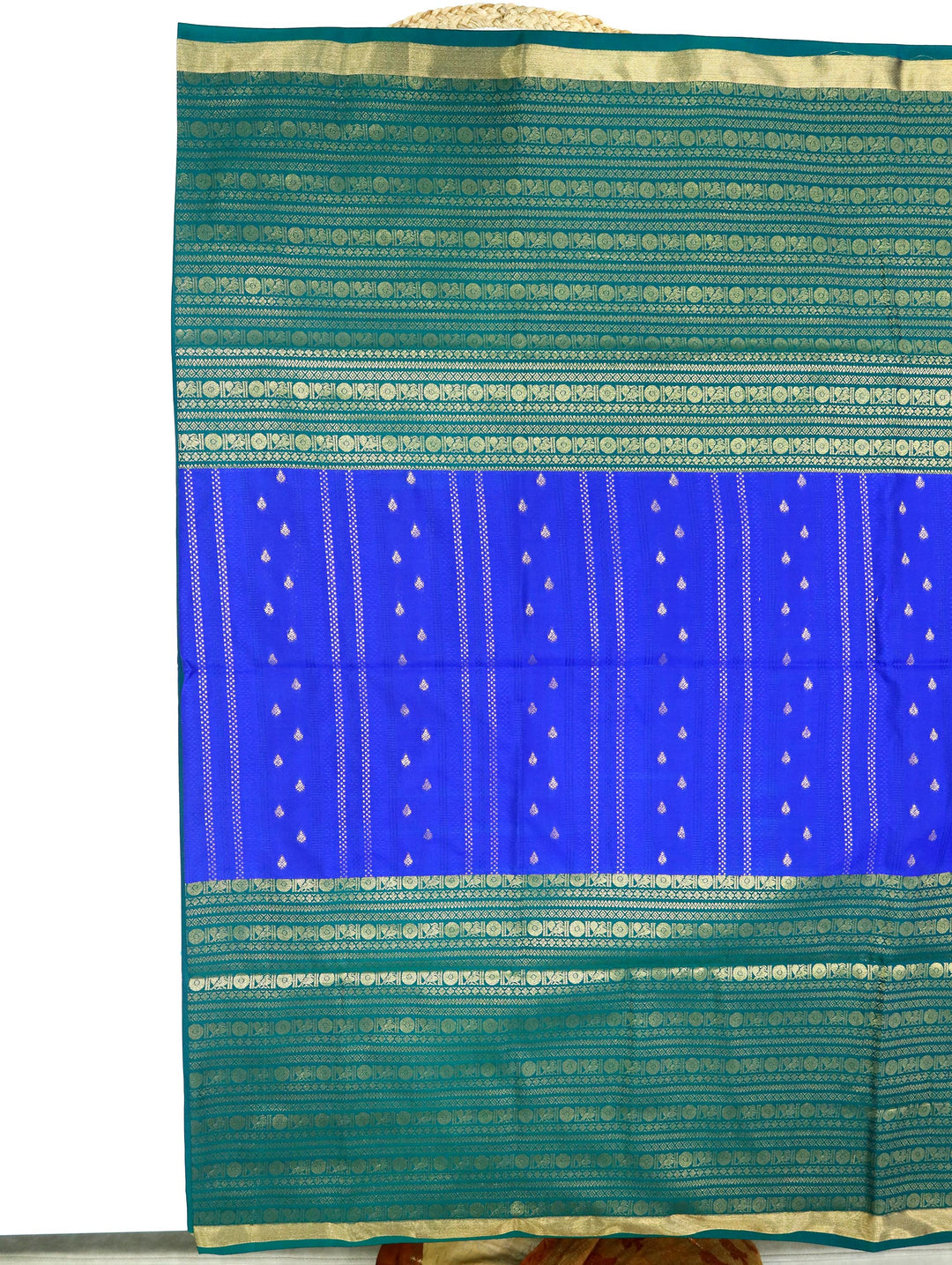Kuyili — Royal Blue Tana Art Silk Saree