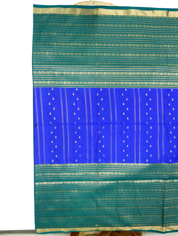 Kuyili — Royal Blue Tana Art Silk Saree