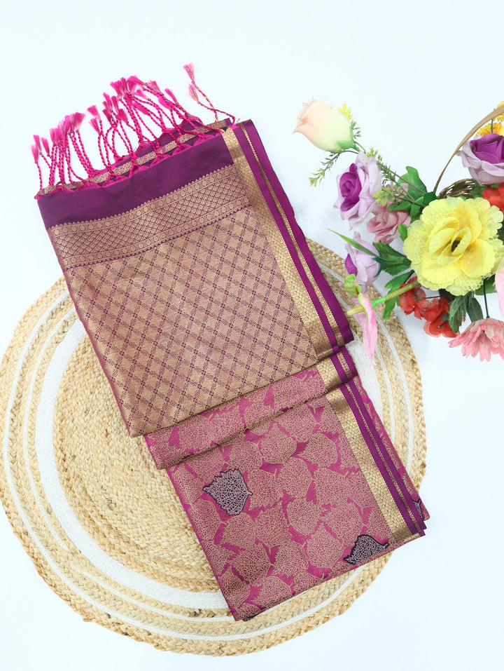 Azhagi — Magenta Pink Tana Art Silk Saree