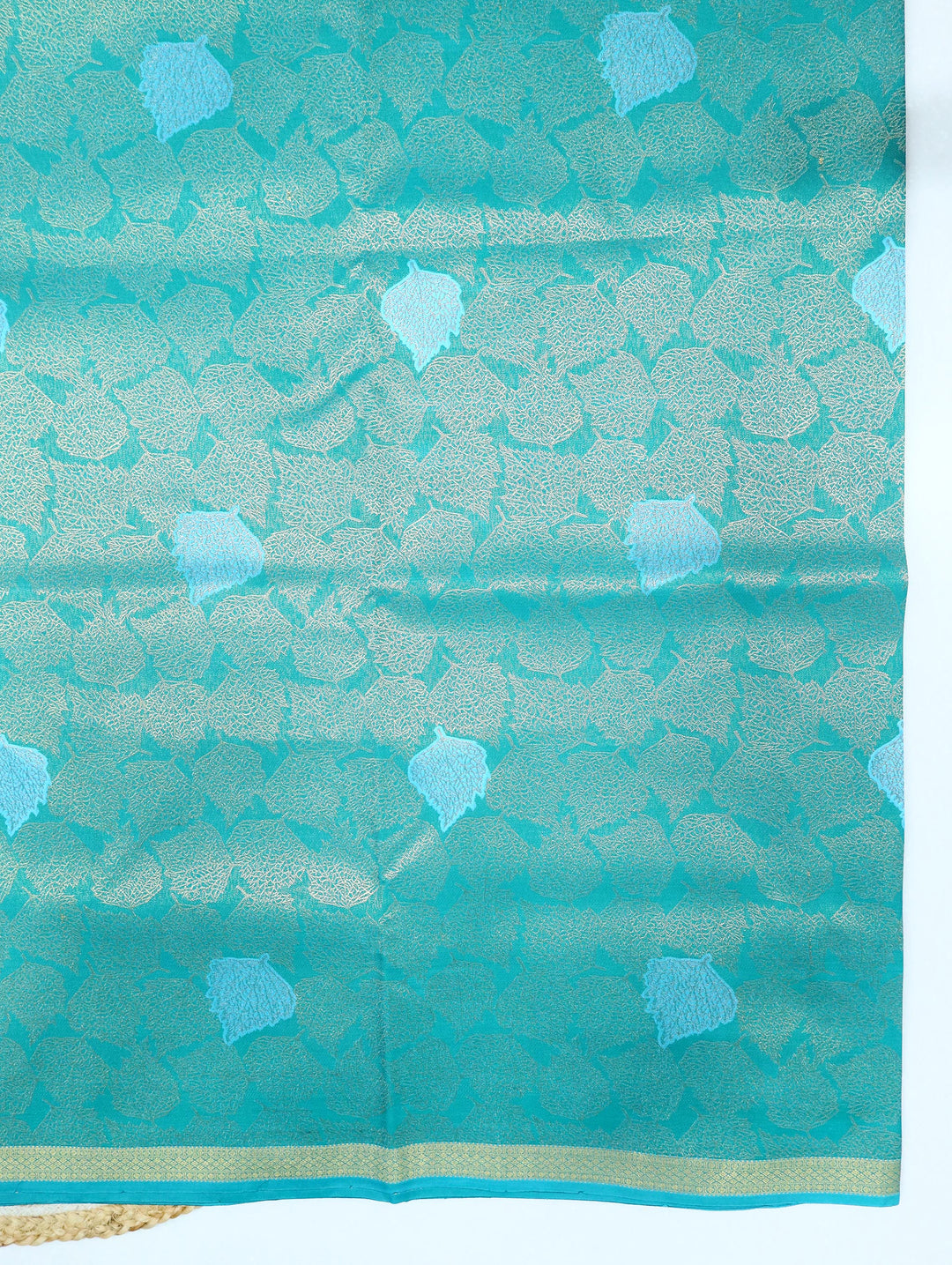 Selvi — Sea Green Tana Art Silk Saree