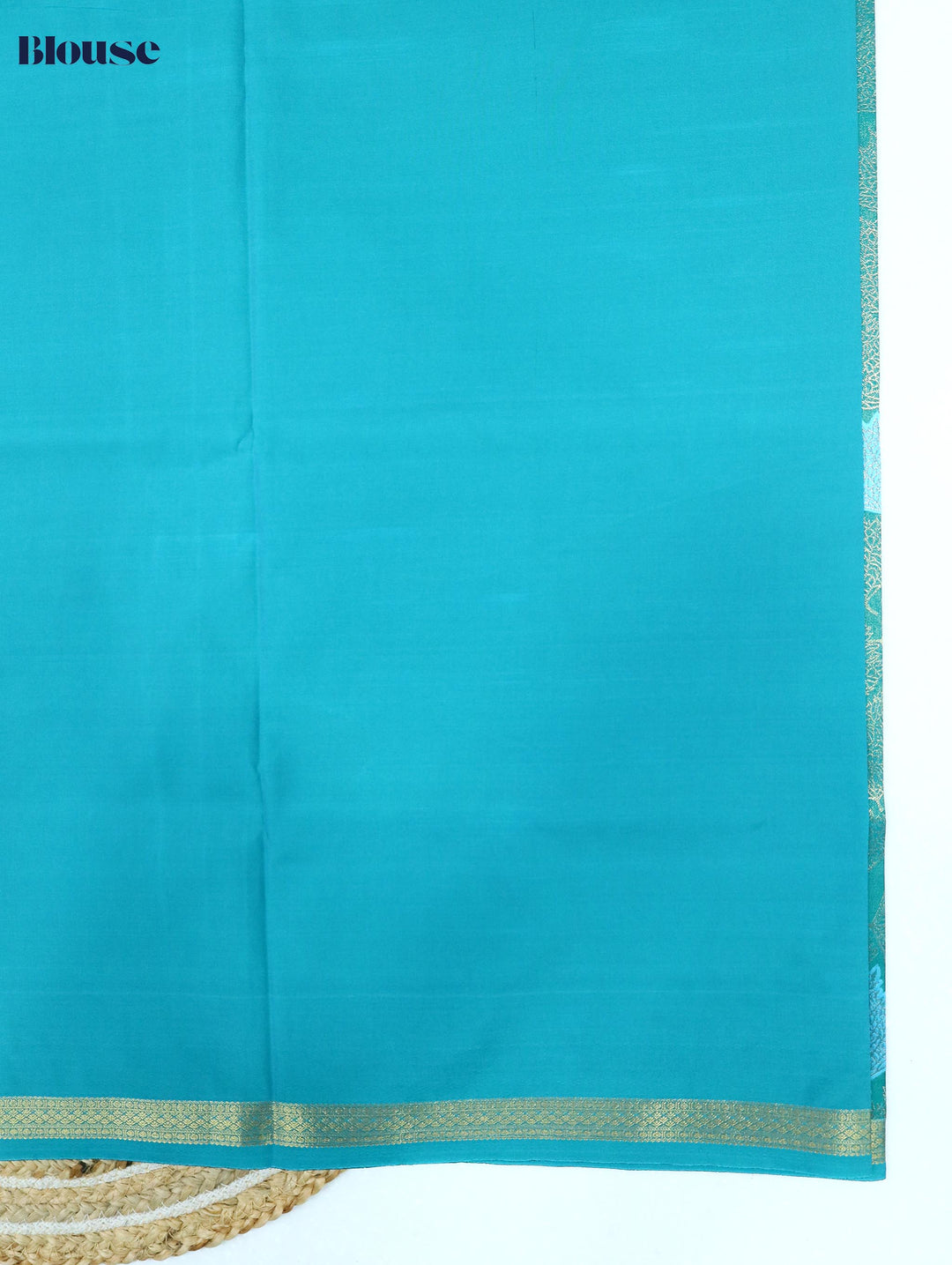 Selvi — Sea Green Tana Art Silk Saree