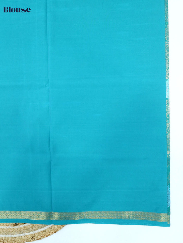 Selvi — Sea Green Tana Art Silk Saree