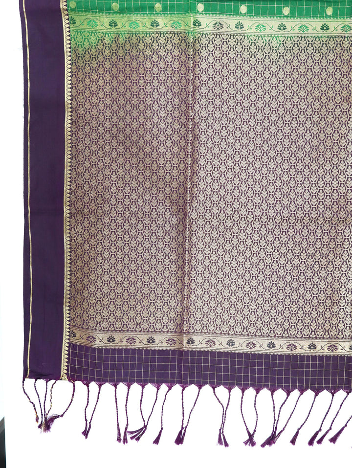 Thulasi — Emerald Green Tana Art Silk Saree