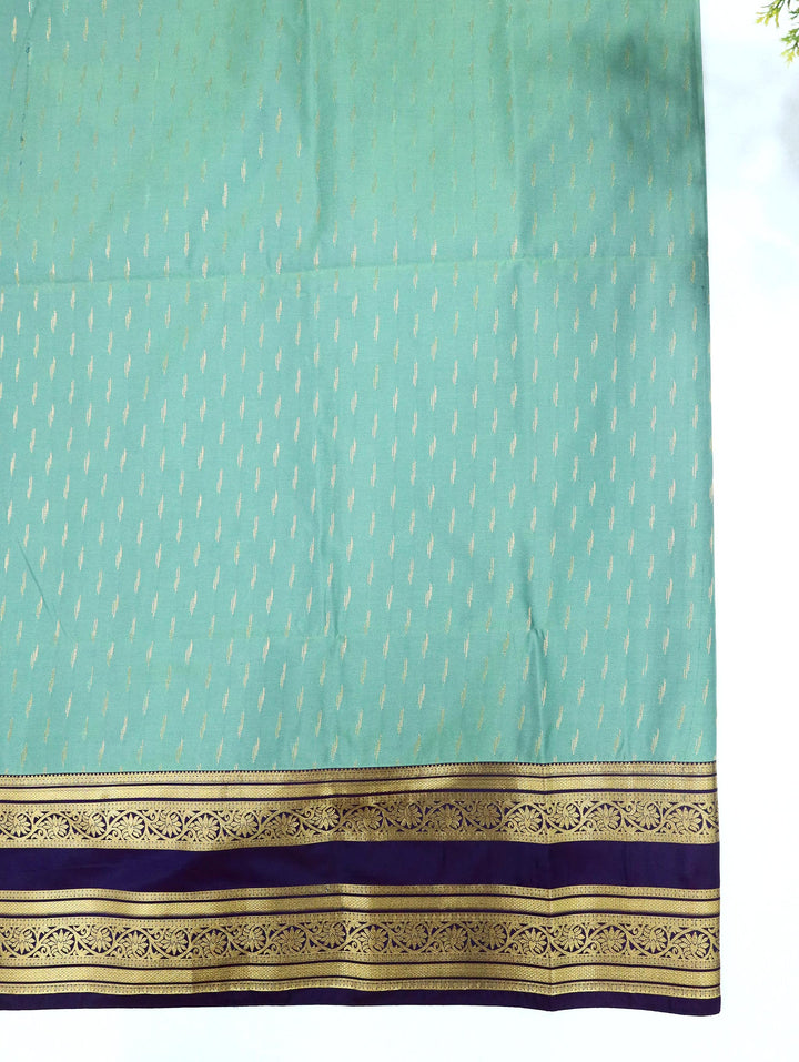 Abirami — Mint Green Tana Art Silk Saree
