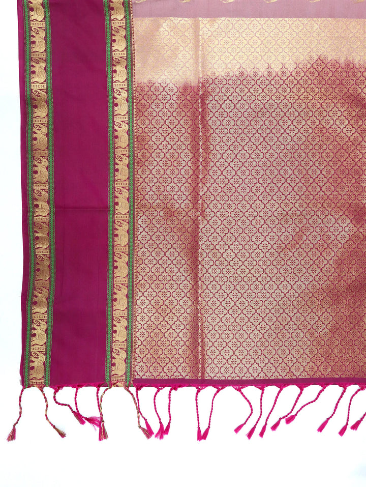 Janani — Pastel Pink Tana Art Silk Saree