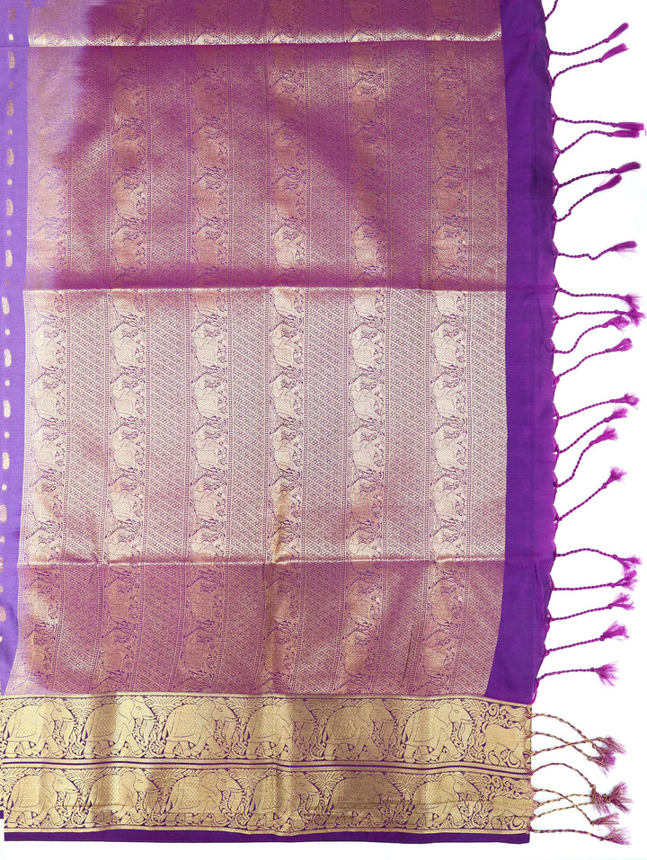 Uthara — Soft Violet Tana Art Silk Saree