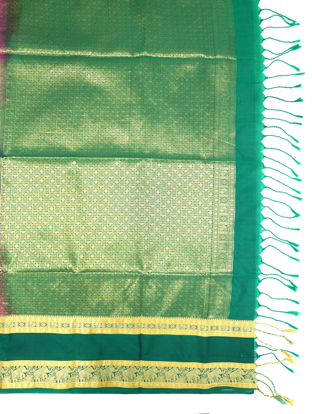 Oorvasi — Magenta Rose Tana Art Silk Saree