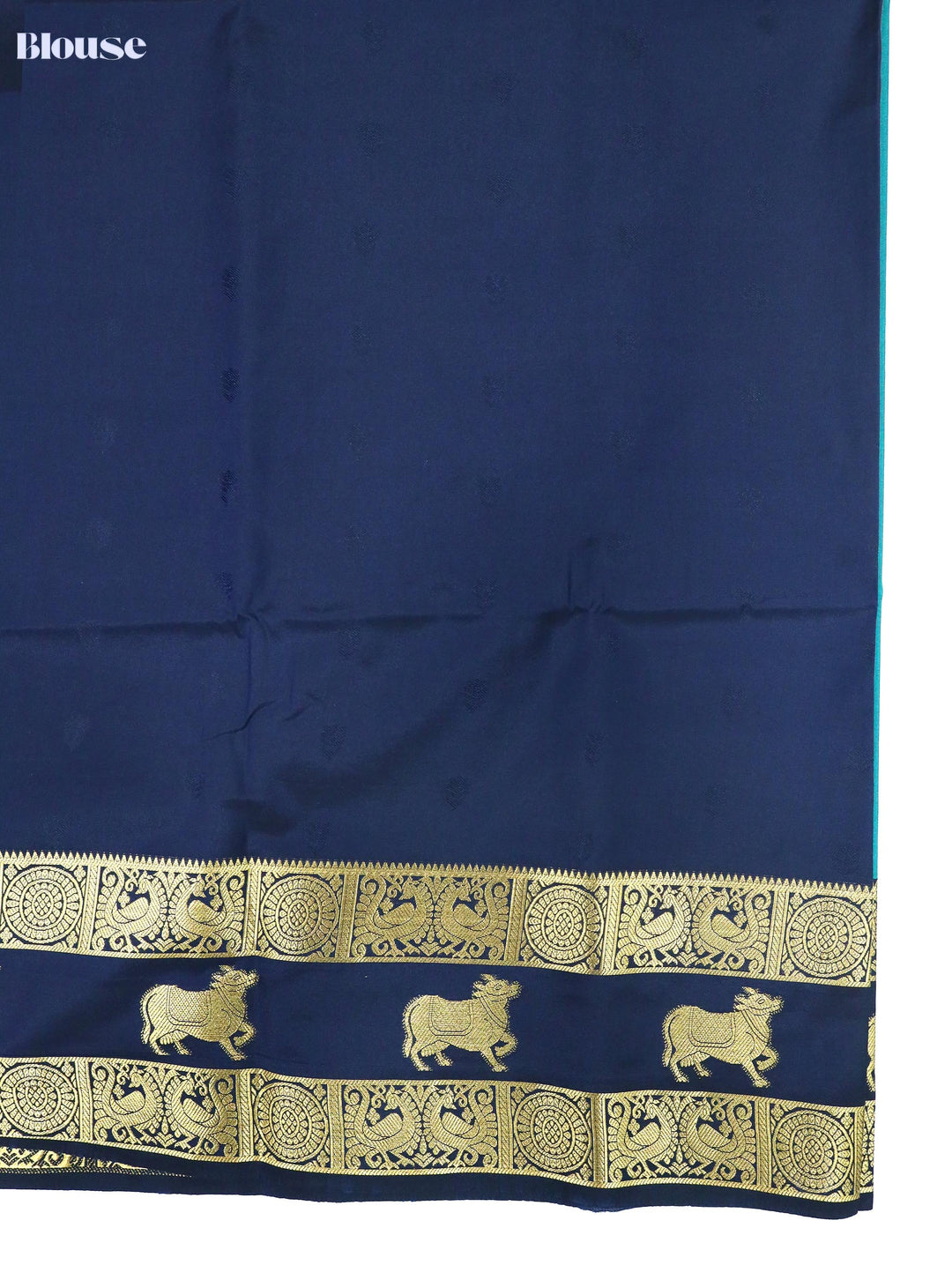 Kanaga — Peacock Green Tana Art Silk Saree