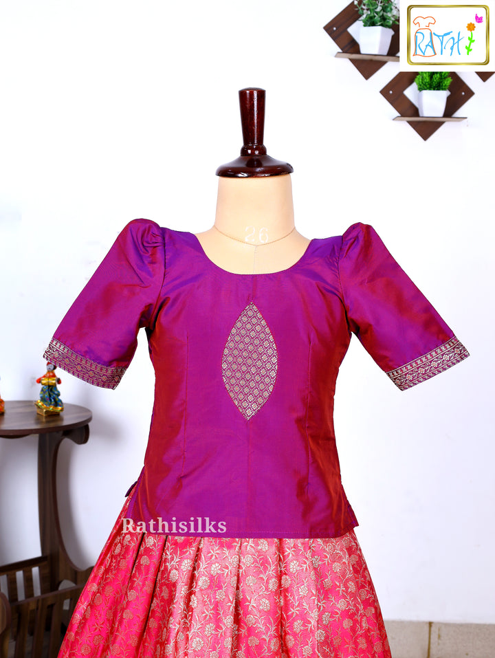 Karishma Top & Banarasi Pavadai Set