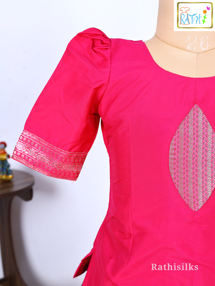 Festive Karishma Material Top with Banarasi Pavadai Set