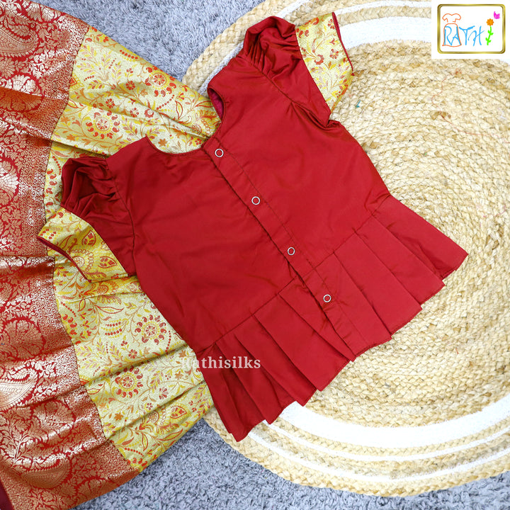 Sara Frill Pot Pavadai Set