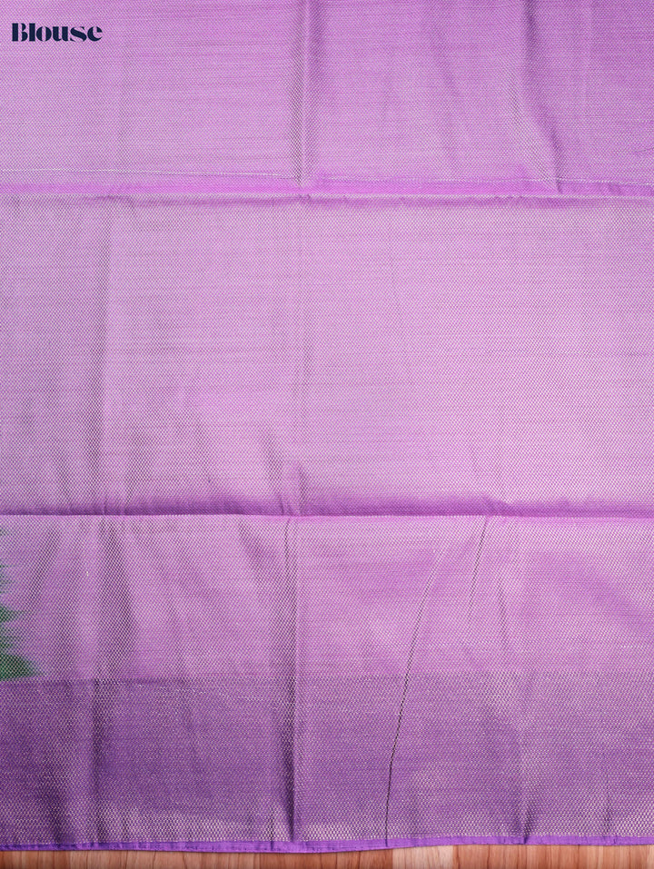 Mangai — Bottle Green Tana Art Silk Saree