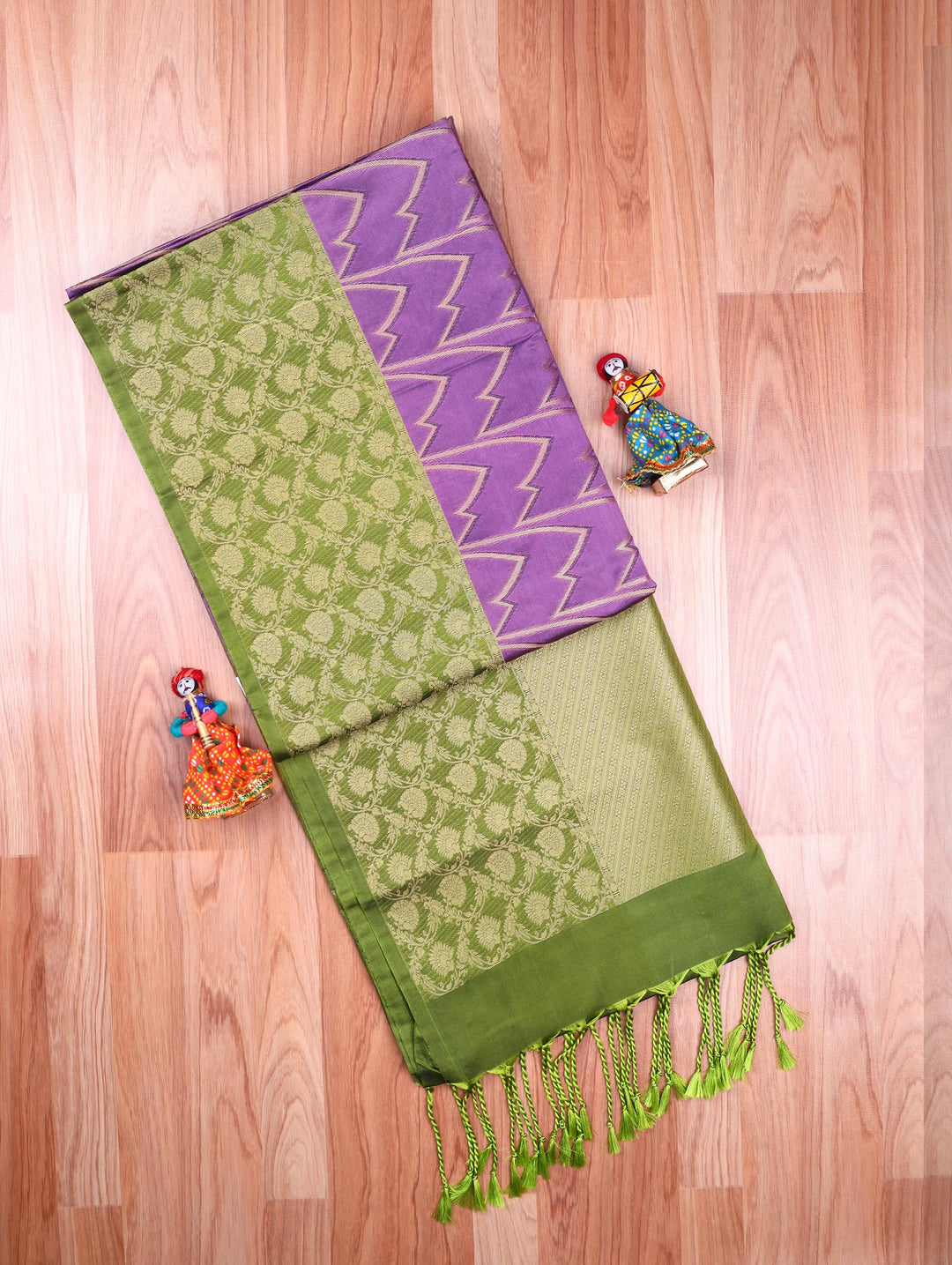 Amirtha — Lavender Tana Art Silk Saree