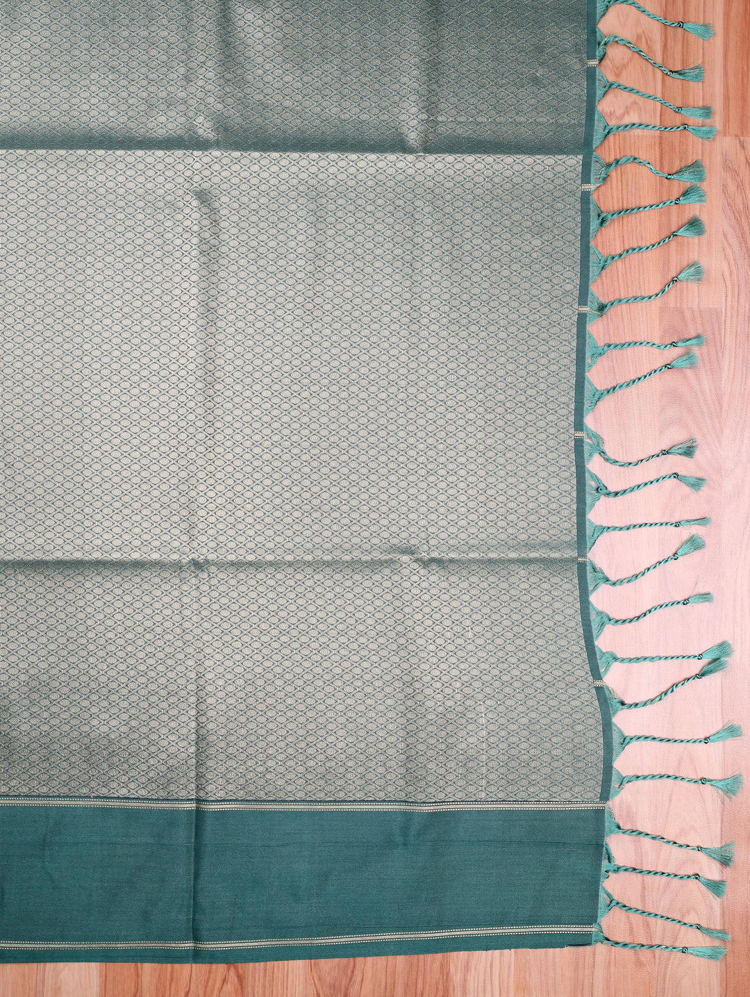 Aruna — Rust Orange Tana Art Silk Saree