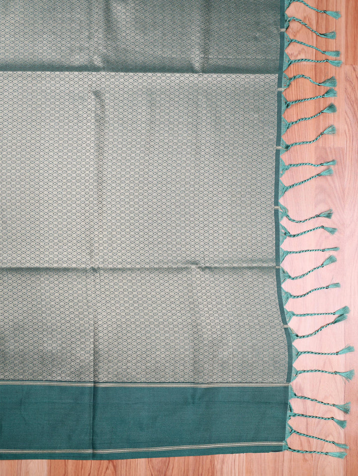 Aruna — Rust Orange Tana Art Silk Saree
